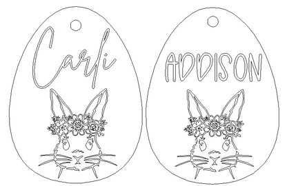 Easter Basket Tags- Custom