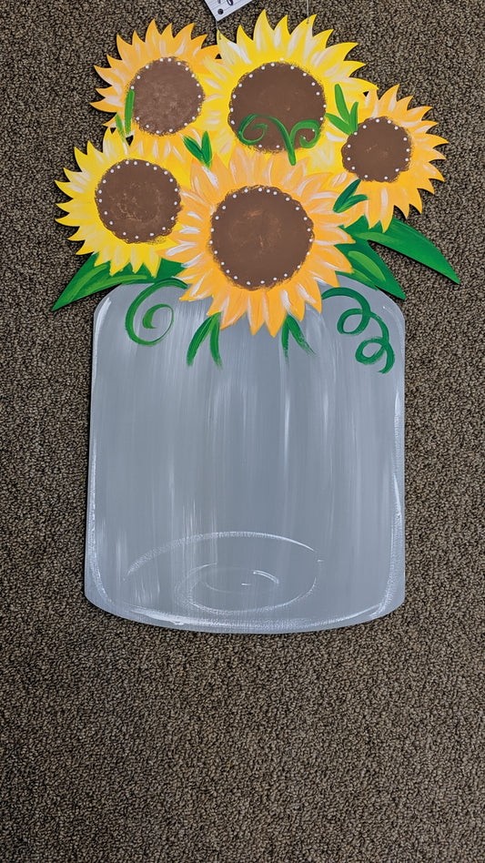 Sunflower Mason Jar