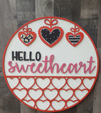 Hello Sweetheart Layered Valentine