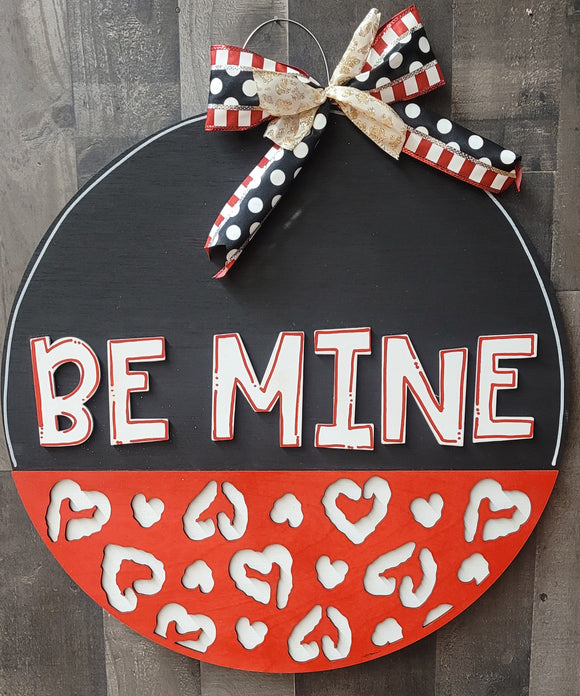 Be Mine Leopard Valentine