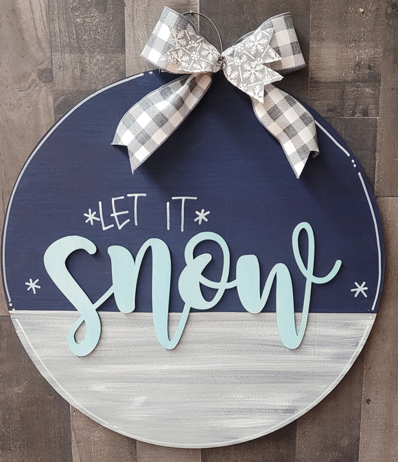 Split Layered Let it Snow