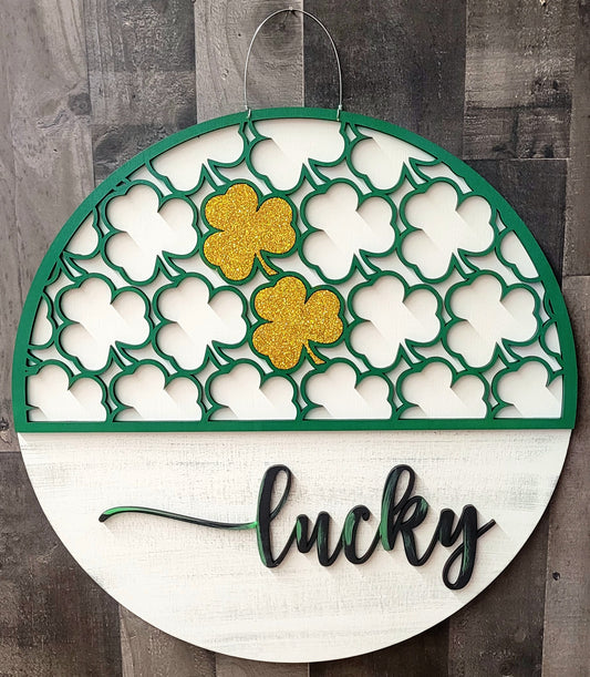 Layered Shamrock Lucky