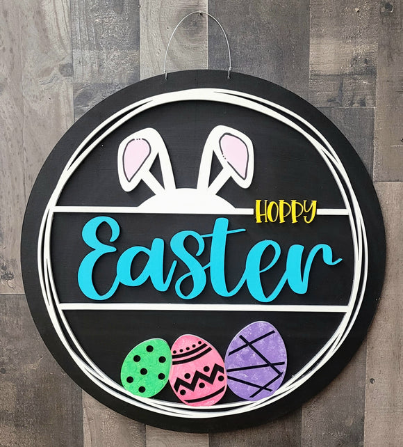 Hoppy Easter Layered Circle