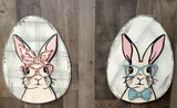 Layered Glasses Bunny Egg