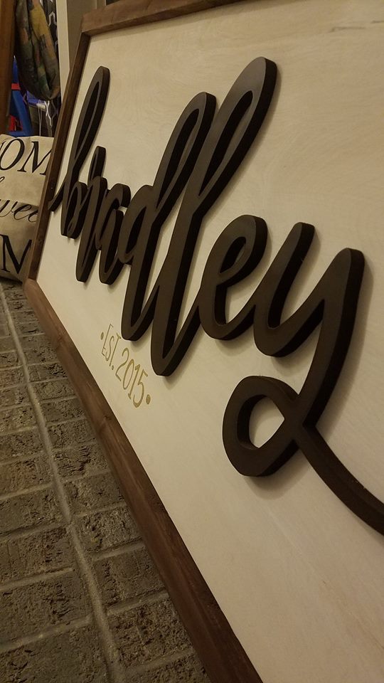 Framed Name/Logo Sign