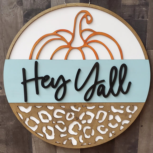 Split Pattern Top Pumpkin