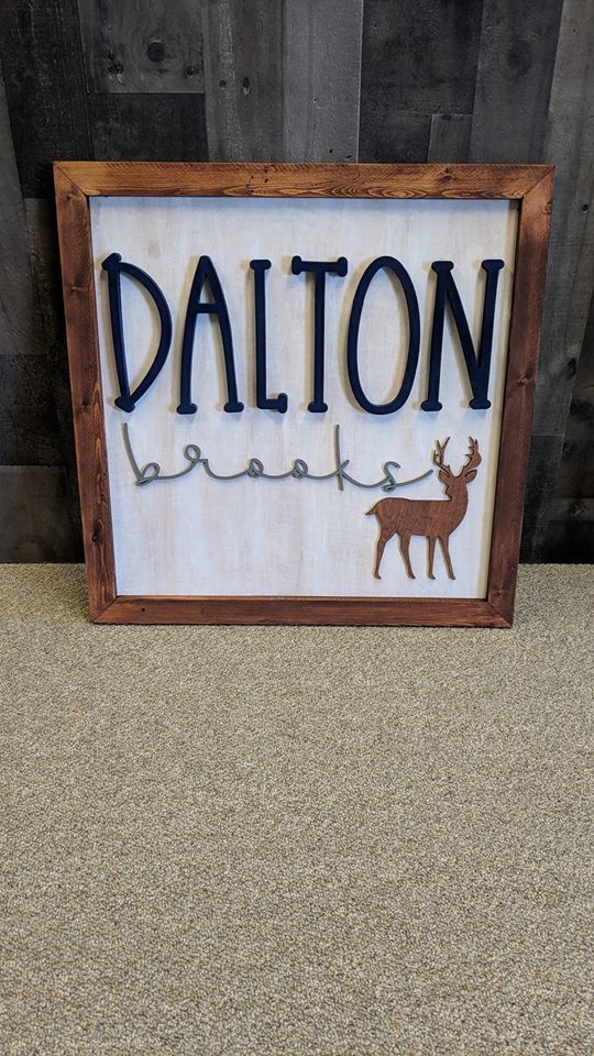 Framed Name/Logo Sign
