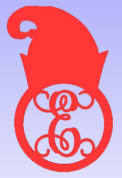 Elf Hat with Initial
